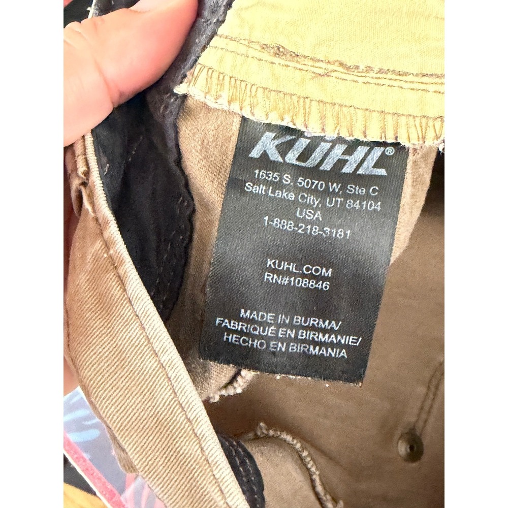 KUHL Rydr Pants Men 32x32 Vtg Patina Dye Outdoor Rugged Articulated Knee Utility - Picture 10 of 14